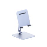 Soporte de Aluminio para IPad & Tablet | Plegable |Angulo Ajustable de 180° y 270° | Base Antideslizante | Protección  de Silicona | Amplia Compatibilidad con dispositivos de 7.9'' a 12.9'' | Aluminio Solido | Color Gris