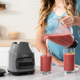 Oster BLSTPEG-GPB licuadora 1.5 L Batidora de mesa 600 W Negro, Función de pulso, Picahielos