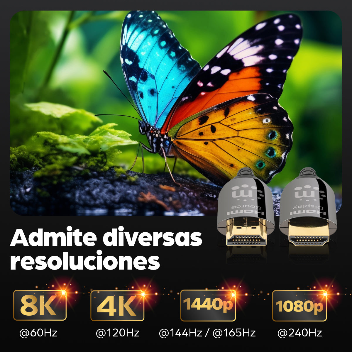 Manhattan 356176 Cable 15 m HDMI tipo A (Estándar) HDMI tipo A (Estándar) Macho