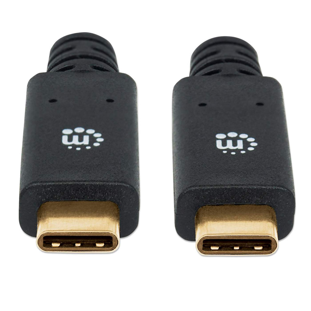 Manhattan Cable USB C A USB C 3.1 Macho a Macho 2 Mts, 10 Gbps, Negro