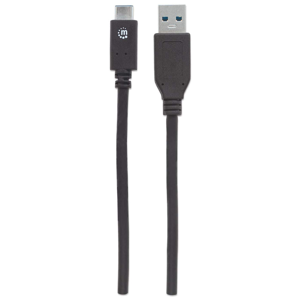 Manhattan Cable para Dispositivos USB-C de Súper Velocidad+ Cable USB 3.2 Gen 2 (3.1 Gen 2) USB C USB A Macho