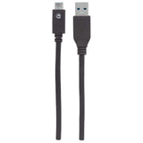 Manhattan Cable para Dispositivos USB-C de Súper Velocidad+ Cable USB 3.2 Gen 2 (3.1 Gen 2) USB C USB A Macho