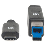 Manhattan Cable para Dispositivos USB-C de SúperVelocidad Cable USB 3.2 Gen 1 (3.1 Gen 1) USB C USB B Macho