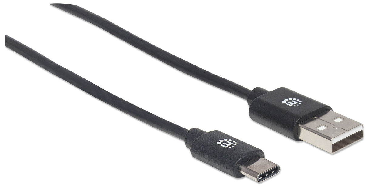 Manhattan Cable USB-C a USB-A, 3 m, macho a macho, 480 Mbps (USB 2.0), negro, garantía de por vida Cable USB 2.0 USB C USB A Macho