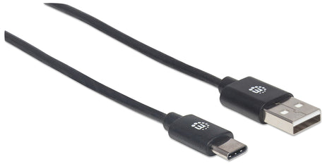 Manhattan Cable USB-C a USB-A, 3 m, macho a macho, 480 Mbps (USB 2.0), negro, garantía de por vida Cable USB 2.0 USB C USB A Macho