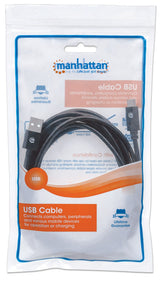 Manhattan Cable USB-C a USB-A, 3 m, macho a macho, 480 Mbps (USB 2.0), negro, garantía de por vida Cable USB 2.0 USB C USB A Macho