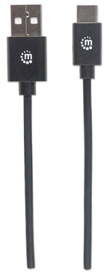 Manhattan Cable USB-C a USB-A, 3 m, macho a macho, 480 Mbps (USB 2.0), negro, garantía de por vida Cable USB 2.0 USB C USB A Macho