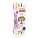409SWDMXE004 - Zebra 409SWDMXE004 marcadores 4 pieza(s) Punta fina Colores surtidos Plástico