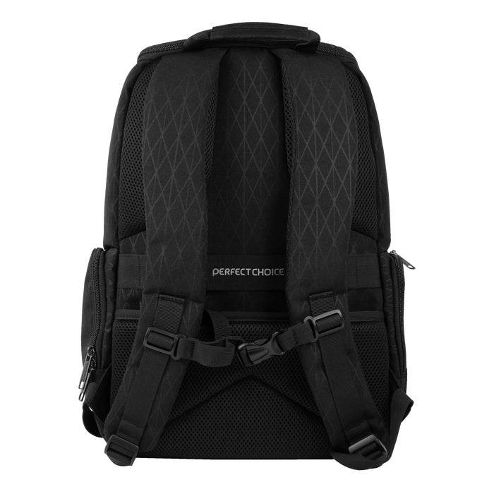 Perfect Choice PC-084259 maletín para laptop 43.2 cm (17") Mochila Negro, 710 g