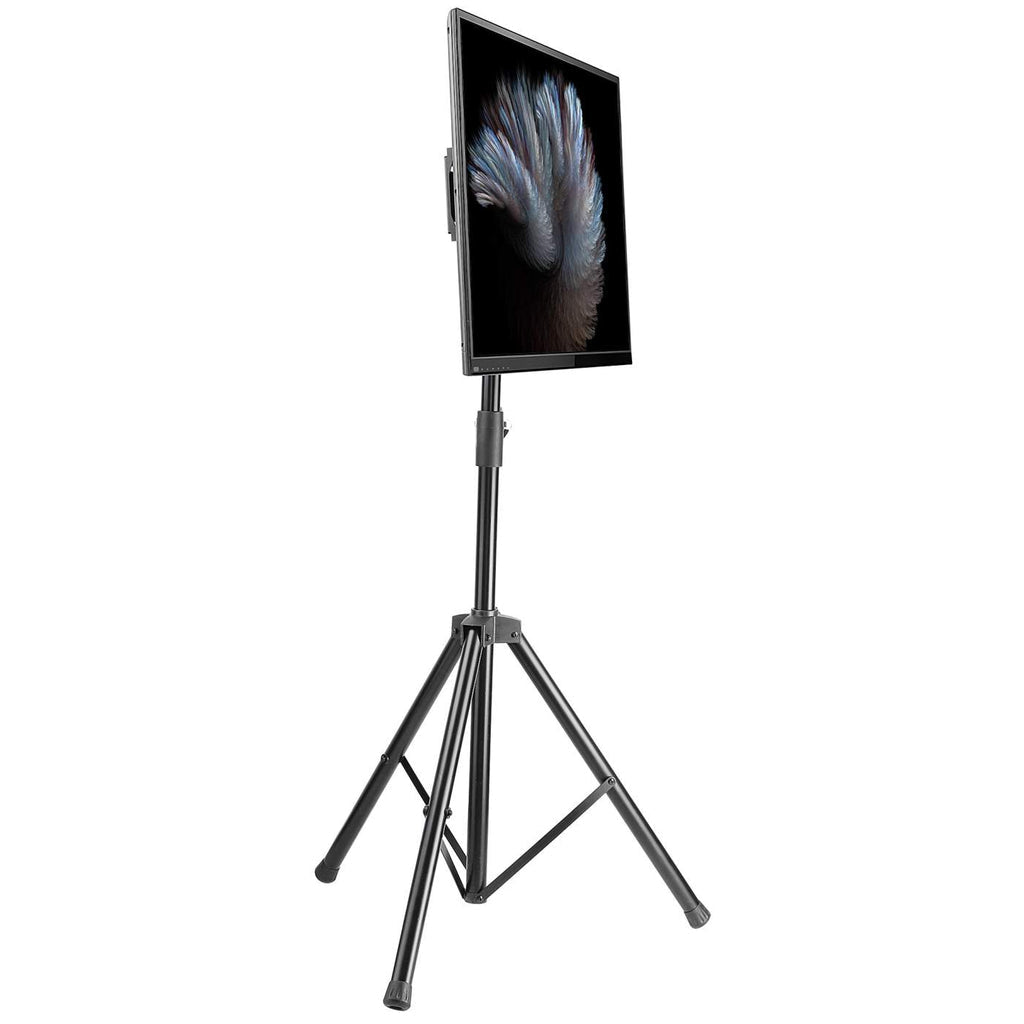 Manhattan Soporte para TV, de piso con trípode, pantallas planas de 37" a 70" de máximo 35 kg Monitor Negro