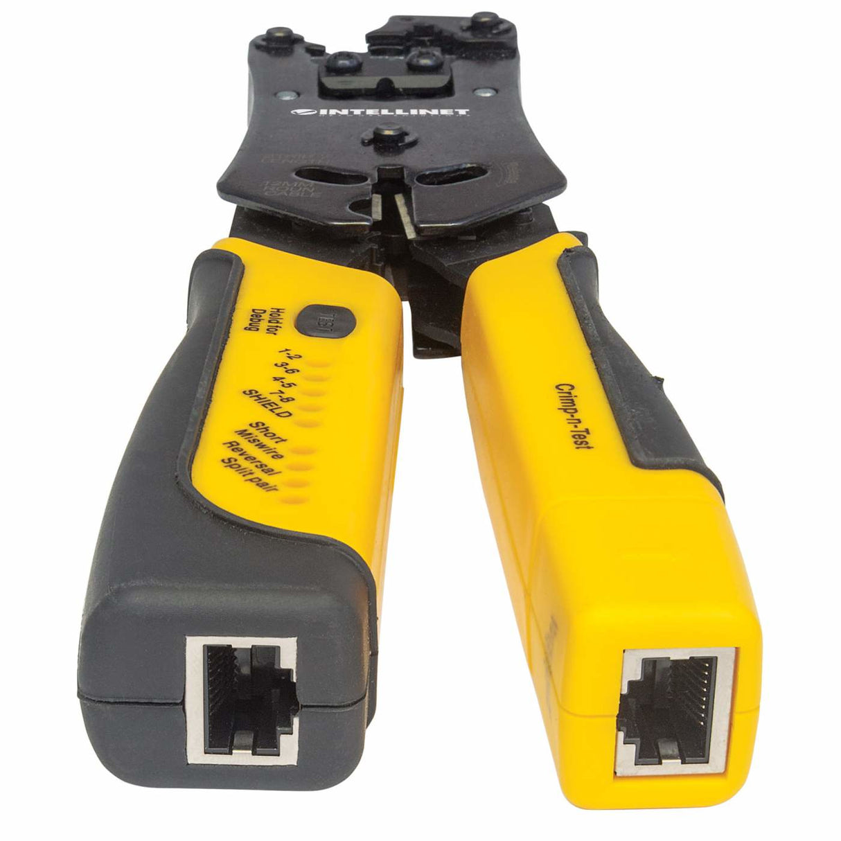 Intellinet Pinza Crimpeadora Universal de Plugs Modulares y Probador de Cables crimpadoras 80 mm 220 mm 25 mm 513 g