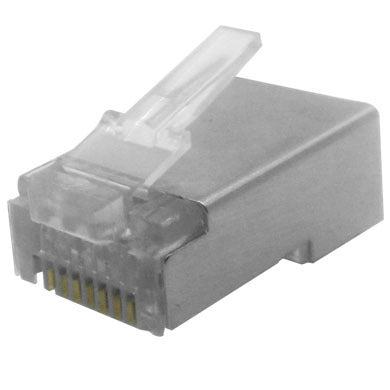 Conector RJ45 Cat6a Blindado BROBOTIX 174090, 10Gbps, 8P8C, 2 Unidades