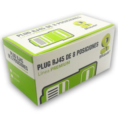 Conector RJ45 Cat6a Blindado BROBOTIX 174090, 10Gbps, 8P8C, 2 Unidades