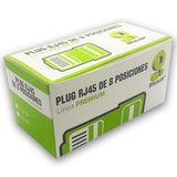 BRobotix 174090 conector RJ-45 Metálico, Transparente