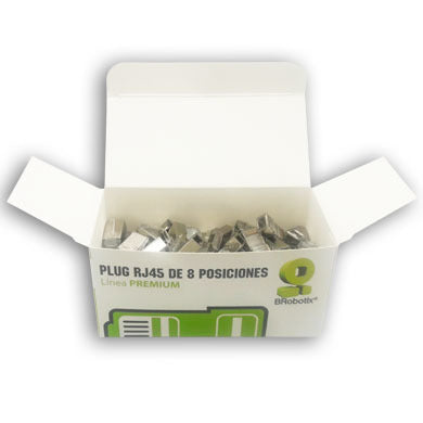 Conector RJ45 Cat6a Blindado BROBOTIX 174090, 10Gbps, 8P8C, 2 Unidades