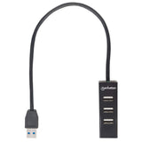 Manhattan Hub combo USB 3.0 / 2.0 hubs de interfaz USB 3.2 Gen 1 (3.1 Gen 1) Type-A 3 1 4