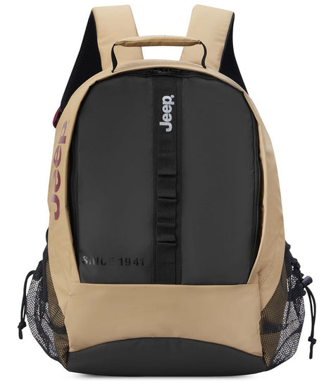 Jeep J0274560005 maletín para laptop 39.6 cm (15.6") Mochila Beige, Negro