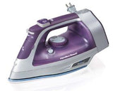 Hamilton Beach 19803R plancha Plancha de vapor en seco Piso de cerámica 1500 W Gris, Púrpura