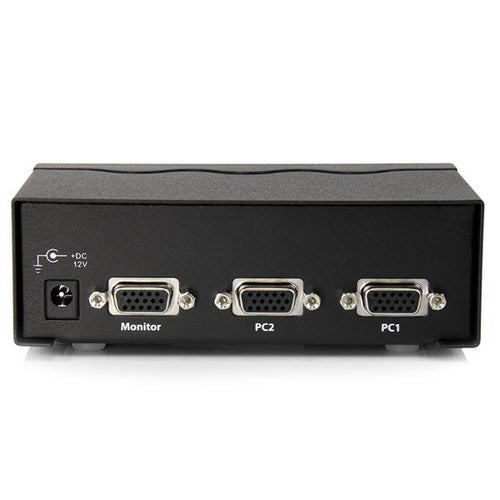 StarTech.com Conmutador Automático de Vídeo VGA de 2 puertos - Switch Selector de Dos Salidas Divisores de vídeo 2 VGA N