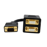 StarTech.com Cable de 30cm Duplicador Divisor de Vídeo VGA de 2 puertos Salidas Compacto - Bifurcador Cable 0,3 m VGA (D-Sub) 2 x VGA (D-Sub) Macho