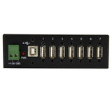 StarTech.com Hub Industrial de 7 Puertos USB 2.0 con Protección Antiestática ESD y Protección de Picos de 350W hubs de interfaz USB 2.0 Type-B USB 2.0 7 7