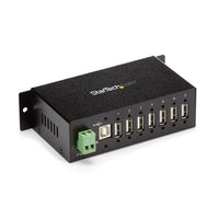 StarTech.com Hub Industrial de 7 Puertos USB 2.0 con Protección Antiestática ESD y Protección de Picos de 350W hubs de interfaz USB 2.0 Type-B USB 2.0 7 7