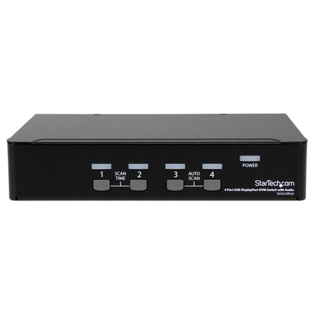 StarTech.com Conmutador Switch KVM 4 puertos Vídeo DisplayPort DP Hub Concentrador USB 2.0 Audio - 2560x1600 Interruptor