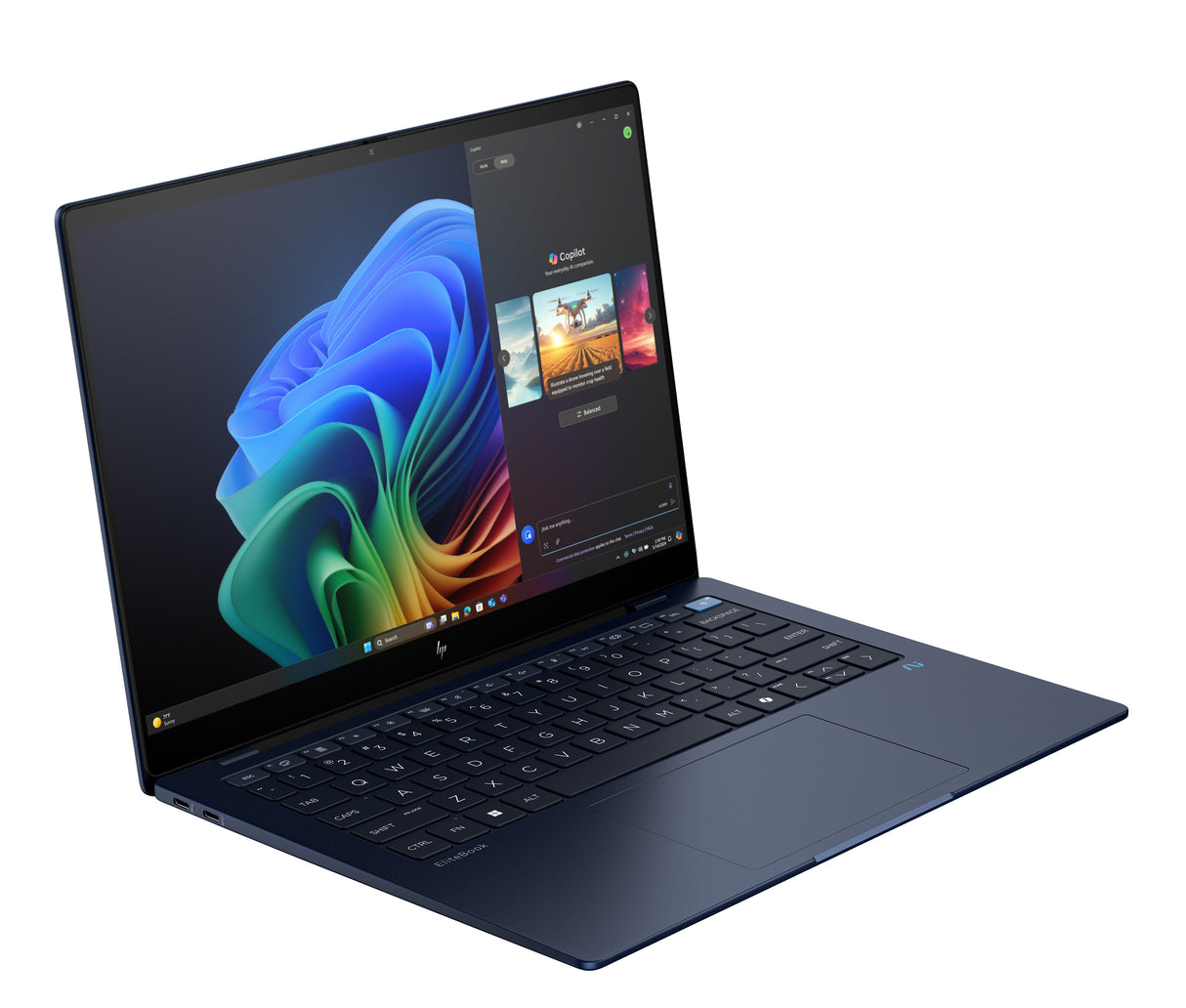 HP EliteBook Ultra G1q Copilot+ PC Snapdragon X1E-78-100 Computadora portátil 35.6 cm (14") Pantalla táctil 2.2K 32 GB LPDDR5x-SDRAM 1 TB SSD Wi-Fi