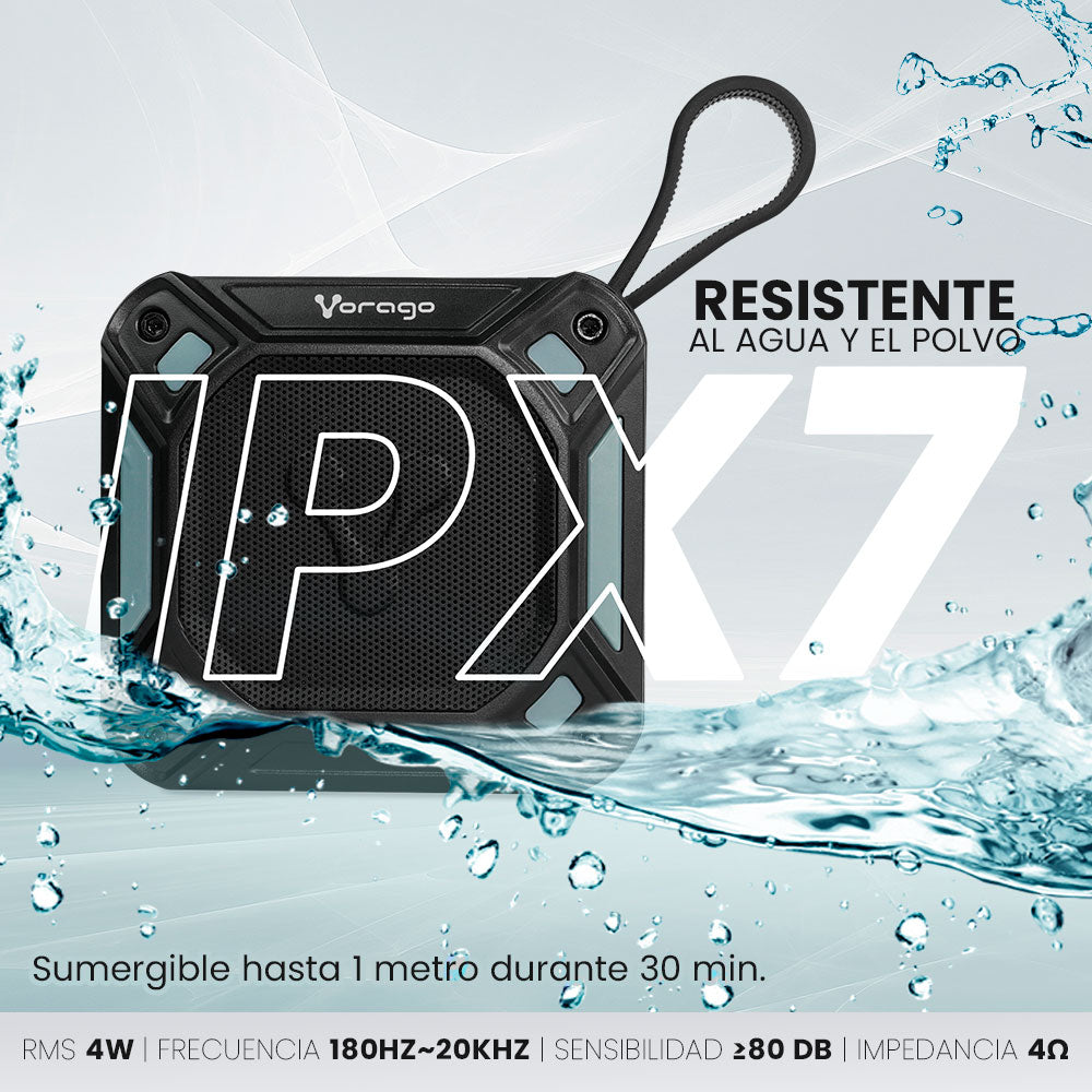 BOCINAS VORAGO BSP-300-V3 BLUETOOTH MANOS LIBRES IPX7 CON MONTAJE PARA BICICLETA