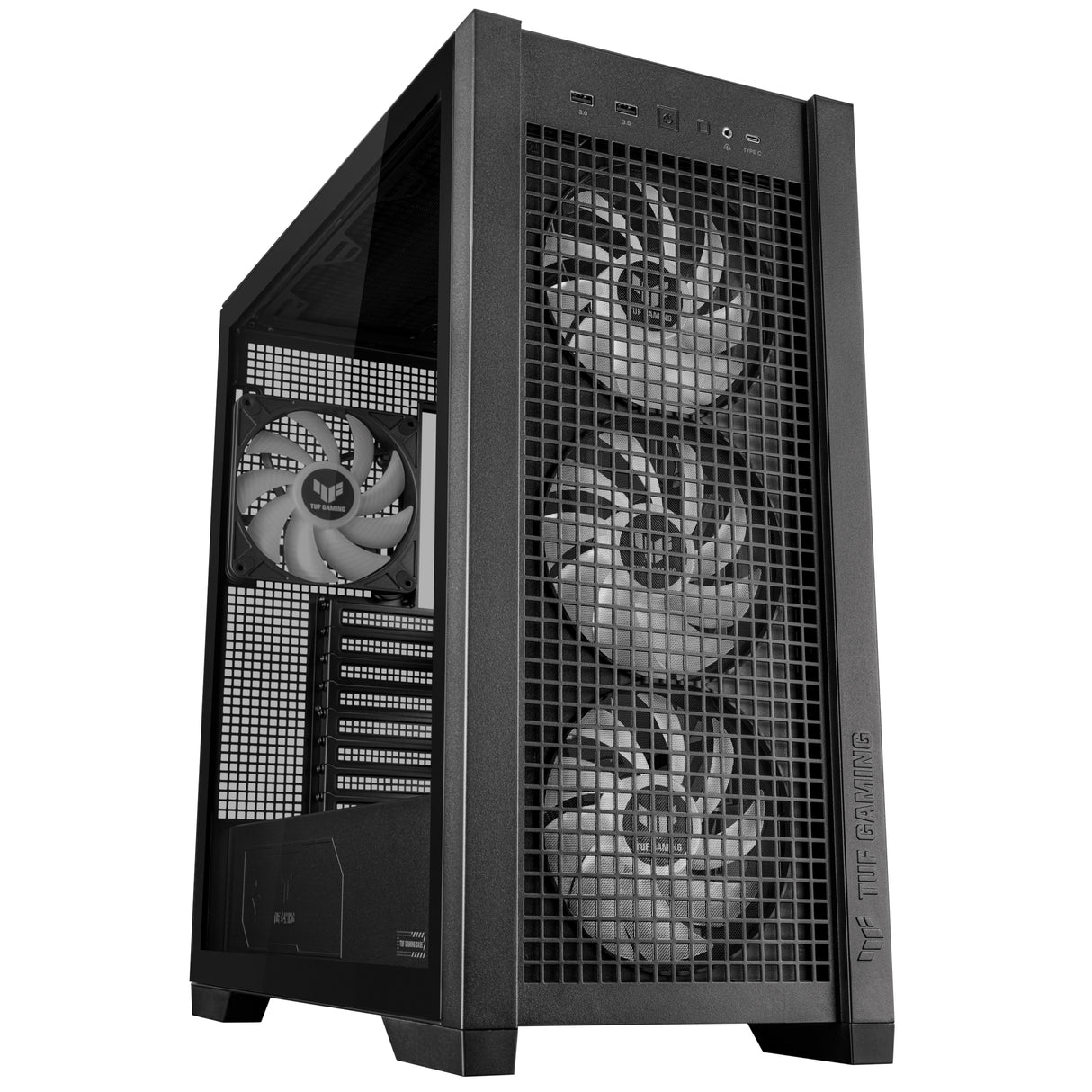 ASUS TUF Gaming GT302 ARGB carcasas ordenador Midi Tower PC Negro EATX, ATX, micro ATX, Mini-ITX