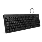 Vorago KB-202 teclado Oficina USB Español Negro, Tamaño completo (100%), Alámbrico