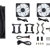 Cooler Master MasterLiquid 240L Core ARGB Procesador Kit de enfriamiento líquido 12 cm Negro, 650 RPM, 1750 RPM