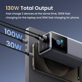 Ugreen 20000mAh 130W Fast Charging Powerbank Litio Gris