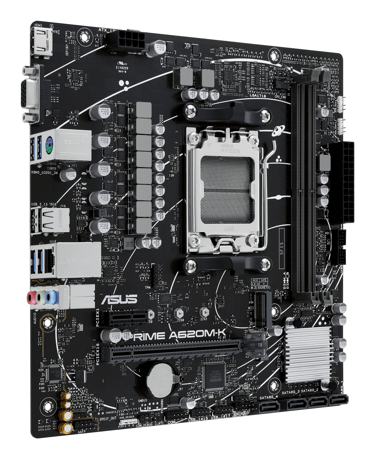 ASUS PRIME A620M-K placas base AMD Zócalo AM5 AMD Ryzen 7000 Series Zócalo AM5