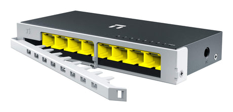 Netis System ST108GD dispositivo de redes Gigabit Ethernet (10/100/1000) Plata, Bidireccional completo (Full duplex)