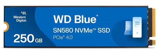 Unidad De Estado Solido SSD Interno Blue 250GB M.2 2280 PCIe 4.0 NVMe Lect 4000/2000 MB/s  WDS250G3B0E