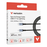 Verbatim 31844 Cable 1,2 m Lightning USB C Macho