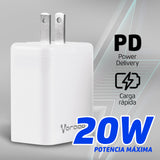 Vorago AU-350-WH cargador de dispositivo móvil Universal Blanco Corriente alterna Carga rápida Interior