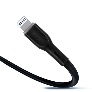 Cable BRobotix de Conector USB-C 3.0 a Lightning, 1m, Carga rápida. Color Negro.