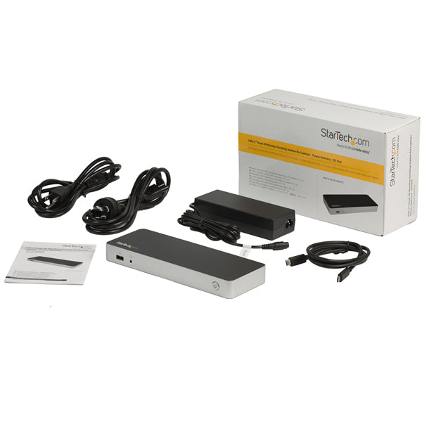 StarTech.com DK30CHDDPPD Laptop Alámbrico USB 3.2 Gen 1 (3.1 Gen 1) Type-C 4 Si