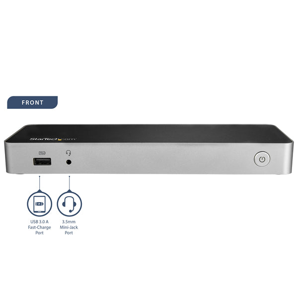 StarTech.com DK30CHDDPPD Laptop Alámbrico USB 3.2 Gen 1 (3.1 Gen 1) Type-C 4 Si