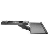 StarTech.com Bandeja Ajustable para Soporte de Teclado - de Instalación Bajo el Escritorio - de 67cm de Ancho estaciones de trabajo sentado o de pie Negro 2 kg Si Plástico, Acero