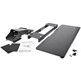 StarTech.com Bandeja Ajustable para Soporte de Teclado - de Instalación Bajo el Escritorio - de 67cm de Ancho estaciones de trabajo sentado o de pie Negro 2 kg Si Plástico, Acero