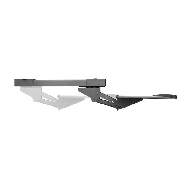 StarTech.com Bandeja Ajustable para Soporte de Teclado - de Instalación Bajo el Escritorio - de 67cm de Ancho estaciones de trabajo sentado o de pie Negro 2 kg Si Plástico, Acero