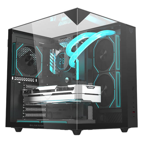 Gabinete Gamer BALAM RUSH Media Torre Tank Majestic 6600 / Max MB ATX / GPU 330 mm / 1x Tipo C 3.0 + 1x USB 3.0 + 1x USB