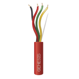 4312-1004 - Cable de Alambre para Detección de Incendio / 2 Pares / 16 AWG / 305 m (1000 ft) / Rojo / Riser FPLR CL3R / FT4 / Resistente a UV