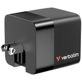 Verbatim GaN Charger 65W cargador de dispositivos móviles Universal Corriente alterna 1 1