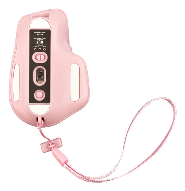 Perfect Choice PC-045281 ratón Universal Diestro RF inalámbrico + bluetooth Óptico 1600 DPI, Rosa
