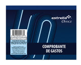 BLOCK ESTRELLA COMPROBANTE GASTOS 50 HJS