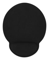 434362 - Manhattan Alfombrilla de ratón con reposamuñecas de gel, color negro, 241 × 203 × 40 mm, base antideslizante, garantía de por vida Ratón Monocromo Gel, Caucho Si Si